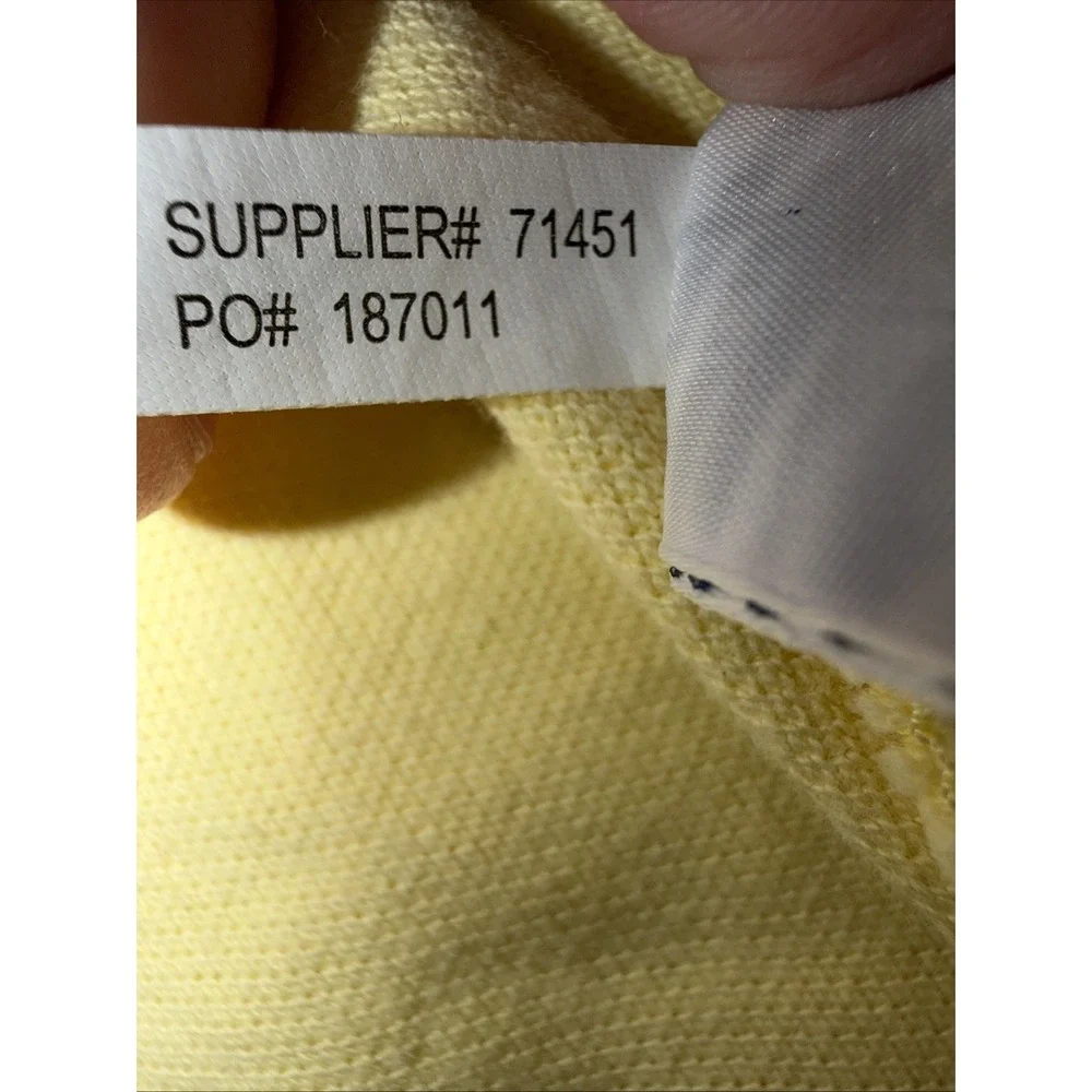 Ralph Lauren Polo Shirt Mens Small Yellow, Navy Blue Pony Casual Short Sleeve